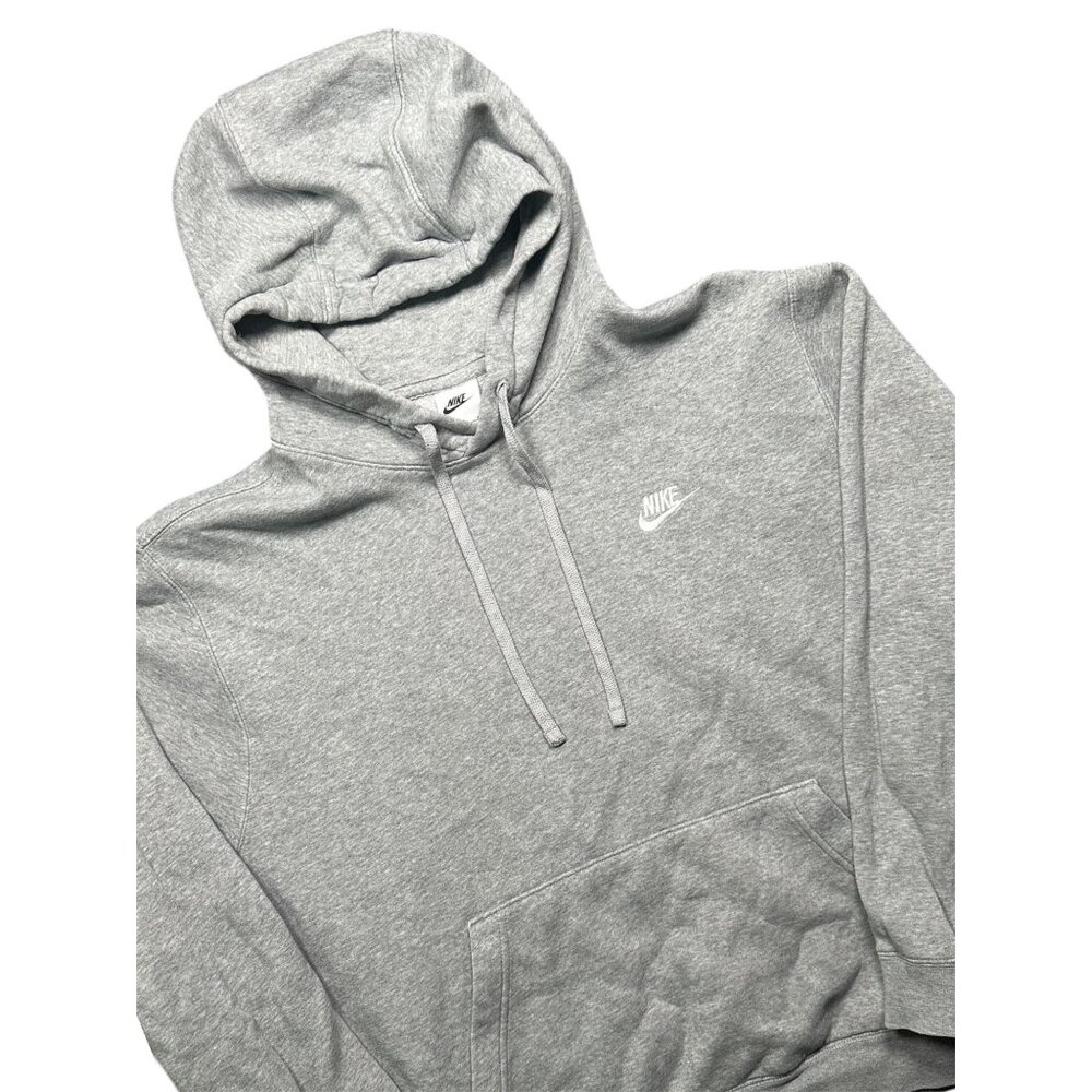 Vintage Nike Basketball Hoodie Mens XL Gray Pullover Sweatshirt Long Sleeve